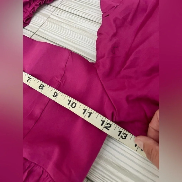 FOREVER 21 Women’s Maxi Dress Puff Sleeves Corset Empire Waist Fuchsia Size‎ S - Picture 13 of 16